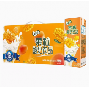 伊利优酸乳果粒优酸含乳饮料（245g*12盒）