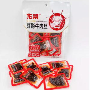 龙帮灯影牛肉丝四川特产牛肉干【100克灯影牛肉五香味】