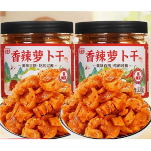 香辣麻辣香脆萝卜干230g*2罐