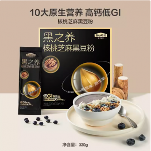 五谷磨房核桃芝麻黑豆粉黑芝麻糊320g