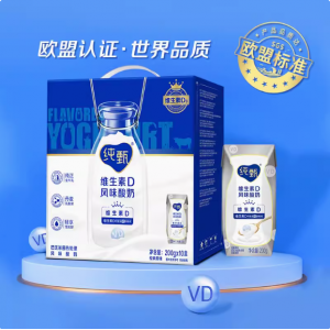 纯甄原味维生素D风味酸奶200g×10包整箱