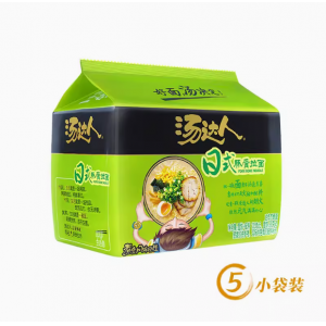 汤达人方便面日式豚骨即食面【五连包】
